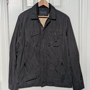 Modern Fit Black Lined Windbreaker